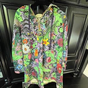 Gucci long floral hoodie